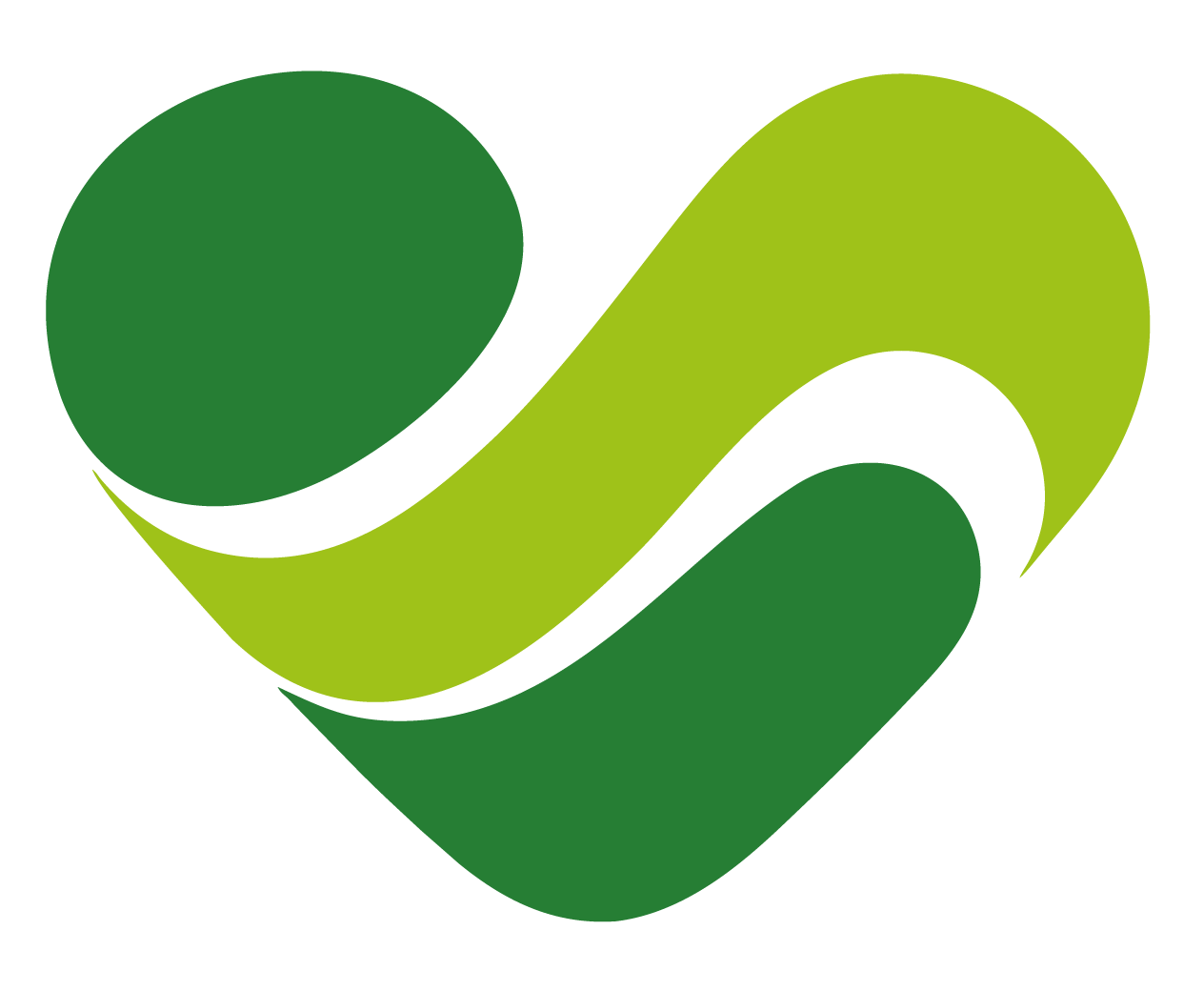 Logo corazón verde